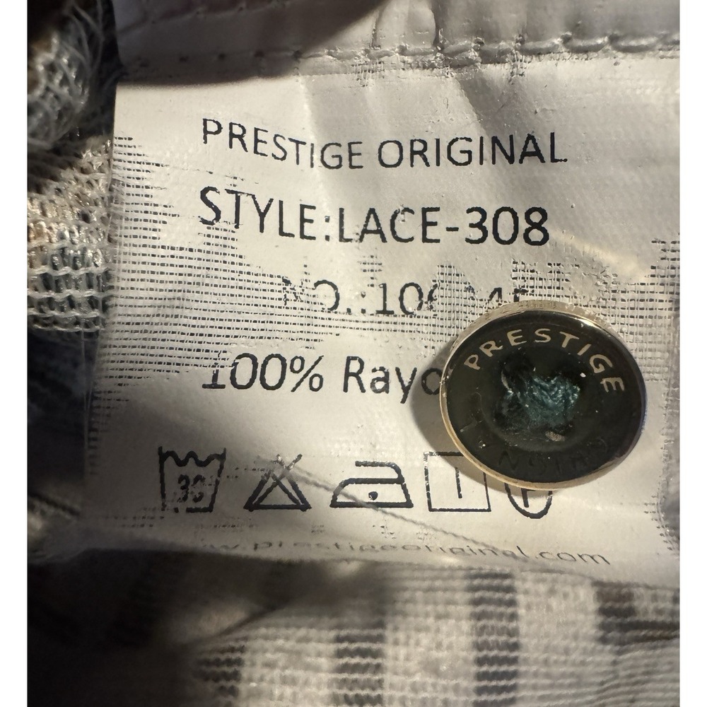 Prestige Original Baroque Print Greek Key Short Sleeve Shirt Rayon Mens Large - Picture 9 of 10